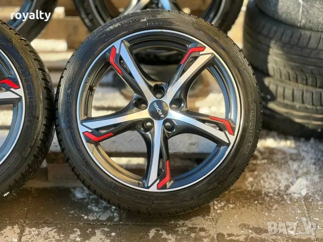 5х100 18 цола Джанти Skoda Kamiq Fabia Rapid VW Golf Seat 5x100 Subaru ЕТ 35 J 7.5, снимка 2 - Аксесоари и консумативи - 53057963