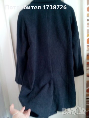НАМАЛЯВАМ - 55 лв.! Дамско ново палто от качествен вълнен плат с кашмир - L , снимка 4 - Палта, манта - 28083851