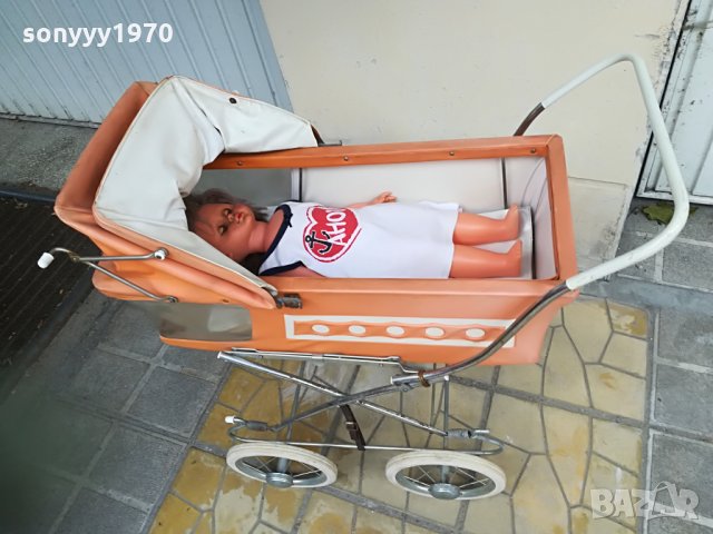 АНТИКА-РЕТРО КОЛИЧКА ЗА БЕБЕ/КУКЛА-80Х70Х45СМ, снимка 6 - Антикварни и старинни предмети - 26222532