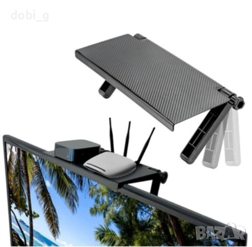 Настолна стойка за екран тип рафт, снимка 9 - Други стоки за дома - 51474118