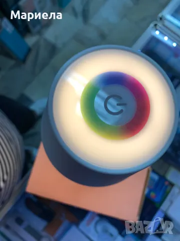 Акумулаторна Безжична Настолна Лампа с 10 цвята , Дизайнерска настолна лампа, снимка 11 - Лед осветление - 47350039