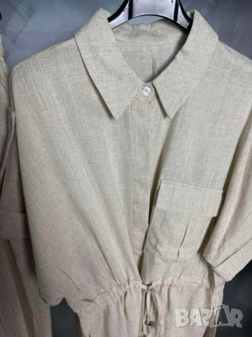 дамски комплект лен, снимка 2 - Костюми - 50950537