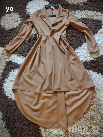 Черен тренч размер ХС , снимка 3 - Шлифери - 50328952