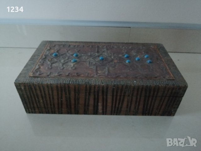 Дървена кутия 22 х 12 h 6 см. , снимка 4 - Други стоки за дома - 39058431