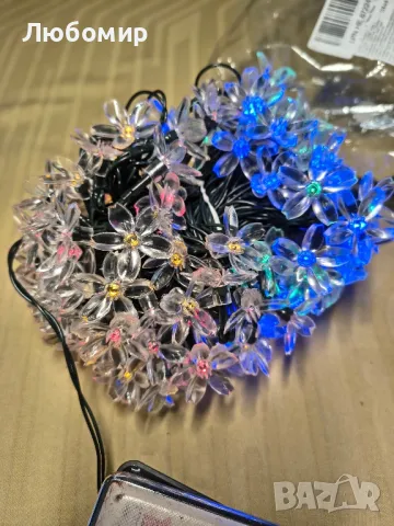 Слънчеви цветни приказни светлини на открито, 14 м 120 LED водоустойчиви приказни светлини

, снимка 6 - Други - 49822780