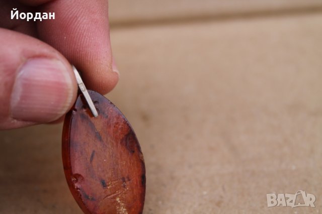 СССР Руско украшение висулка от кехлибар, снимка 5 - Антикварни и старинни предмети - 44033597