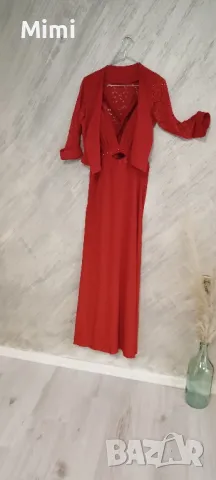 червена рокля  + подарък, снимка 8 - Рокли - 38685814