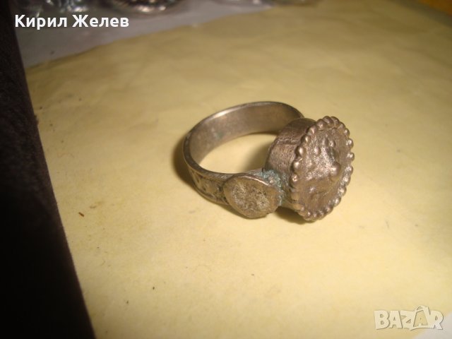 САЧАНЕН 18 ВЕК БОЛЯРСКИ МАСИВЕН ВЪЗРОЖДЕНСКИ РЯДЪК ПРЪСТЕН ЧАЙСТОРСКА РАБОТА 22642, снимка 8 - Антикварни и старинни предмети - 33046769