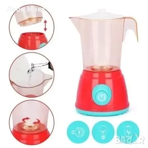 Детски комплект блендер и тостер на батерии , снимка 3 - Образователни игри - 48420247