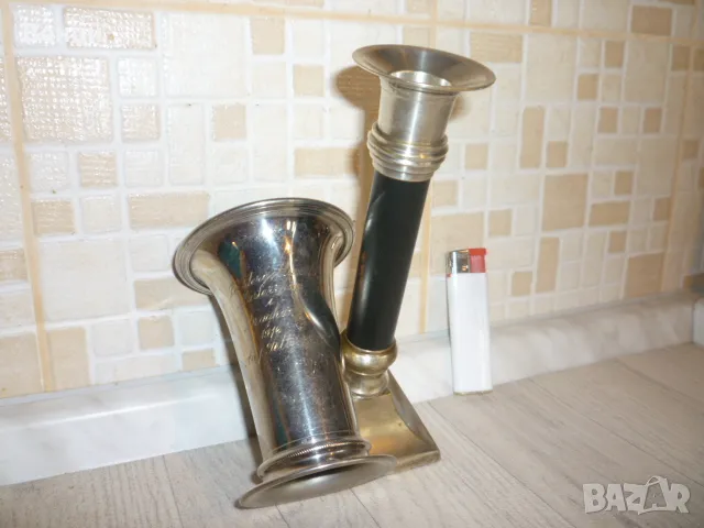 Месингови Чаша Свещник, снимка 13 - Антикварни и старинни предмети - 47505286