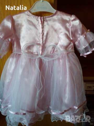 Рокличка за принцеса-Розово бижу"Tiny Princess", снимка 11 - Бебешки рокли - 27499270