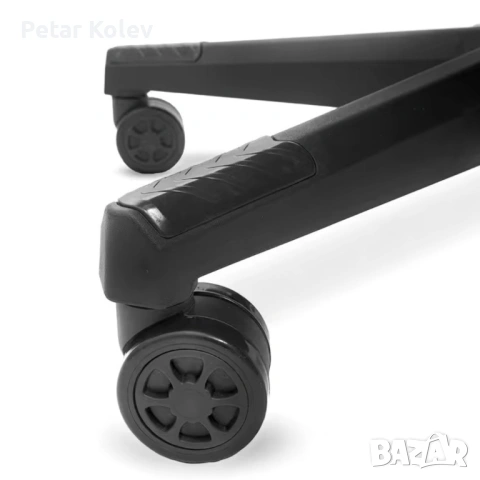 Геймърски стол с прибираща се подложка за крака и функция за масаж - черен, снимка 10 - Други стоки за дома - 53455730