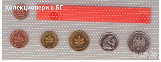 МАТИРАН СЕТ ФЕДЕРАЛНА РЕПУБЛИКА ГЕРМАНИЯ 2001 /J/, снимка 2 - Нумизматика и бонистика - 52814478