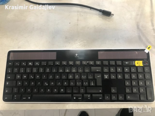 Logitech Solar Wireless Keyboard K750 Клавиатура, снимка 1 - Клавиатури и мишки - 39346920