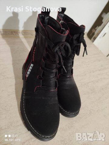 ❄️❄️ЗИМНИ❄️ МОДНИ Боти ТОПЛИ / НАБУК с Аксесоари + Подарък Аксесоар за Почистване , снимка 11 - Дамски боти - 39039713