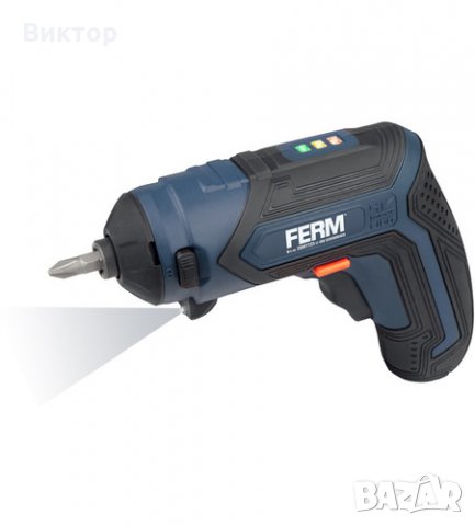 Акумулаторна отвертка FERM CDM1135, снимка 4 - Отвертки - 28416475