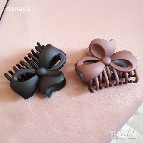 2028 Дамска шнола за коса с двойни зъбци, снимка 3 - Аксесоари за коса - 32732036