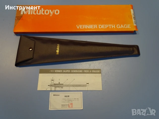 Шублер дълбокомер Mitutoyo 527-103 VD30 0-300mm Vernier Depth Gage, снимка 6 - Шублери - 50809227