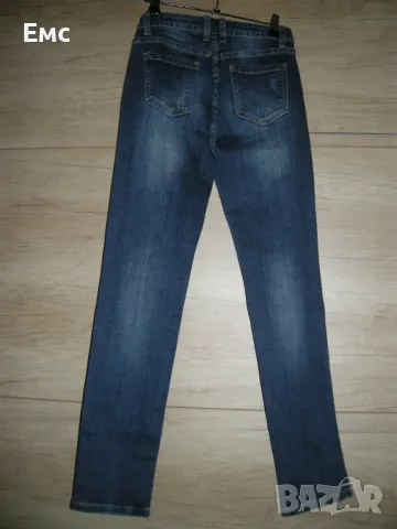 Дамски дънки с перли, снимка 5 - Дънки - 50056662