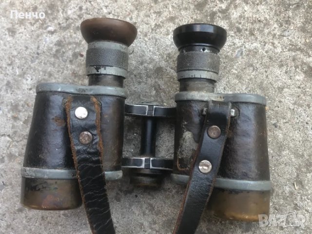 стар военен бинокъл "CARL ZEISS JENA" D.F. 6x24 - WWI - Germany, снимка 6 - Антикварни и старинни предмети - 47382380