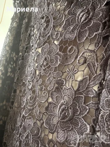 Официална дантелена рокля XL, снимка 3 - Рокли - 47291640