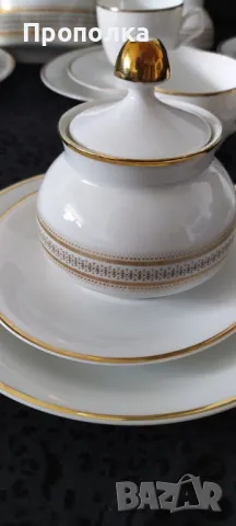 Ефирен, снежен сервиз за кафе/чай прозиращ "Vohenstrauss'' Johann Seltmann , снимка 14 - Сервизи - 49032224