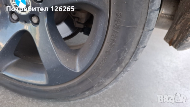 Гуми и джанти оригинални БМВ х5 е53 спорт пакет 19ки, снимка 3 - Гуми и джанти - 51776894