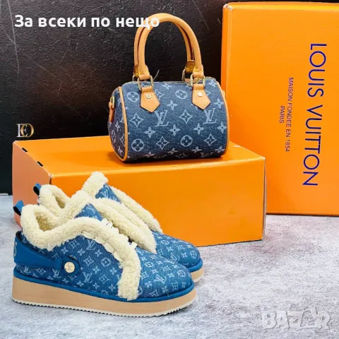 Дамски комплект Обувки и чанта Louis Vuitton Код D1563, снимка 10 - Дамски боти - 48386511