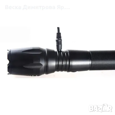 Фенер CREE T6 с телескопичен фокус, LED лампа, корпус от алуминиева сплав FL4, снимка 4 - Лед осветление - 47567115