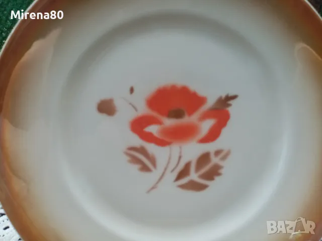 Антикварен сет за чай, снимка 3 - Чаши - 49756605