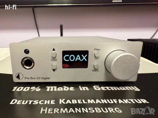 Pro-Ject Pre Box S2 Digital / DAC / Preamp / Headphone amp, снимка 12 - Ресийвъри, усилватели, смесителни пултове - 52478027