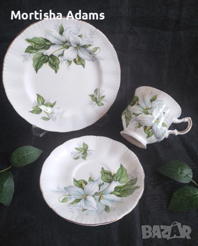 Английски тройни сетове- костен порцелан , снимка 3 - Сервизи - 52175467