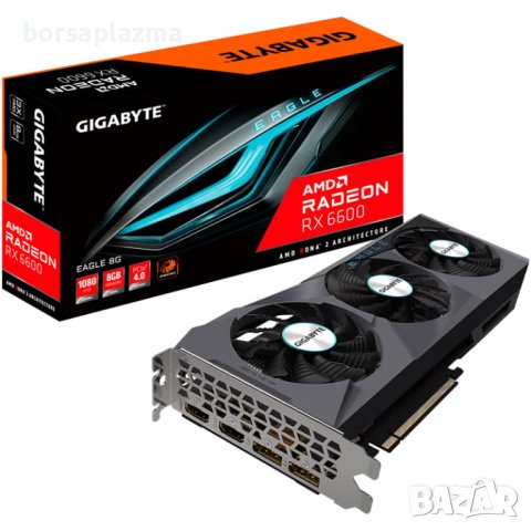 Gigabyte Radeon RX 6600 Eagle 8G, 8192 MB GDDR6, снимка 1 - Видеокарти - 37638216