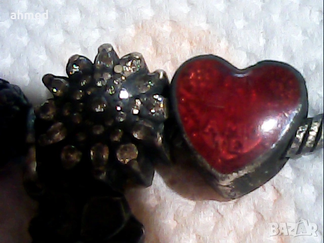 много стара разкошна среберна гривна пандора, снимка 6 - Антикварни и старинни предмети - 53252914