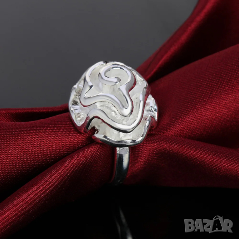 Сребърен комплект рози, снимка 11 - Бижутерийни комплекти - 44887759