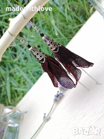 Ръчно изработени обеци, снимка 5 - Обеци - 43244203