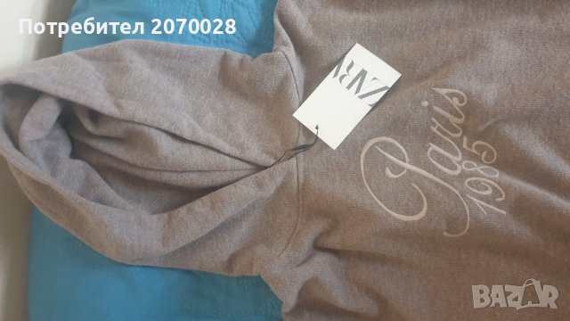 Страхотна блуза ZARA с качулка за момичета 13-14 г.Нова с етикет, снимка 3 - Детски Блузи и туники - 44050904