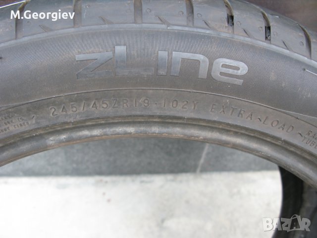 2бр.Nokian ZLINE 245/45/19 DOT 10/18-6,2 mm, снимка 5 - Гуми и джанти - 27347319