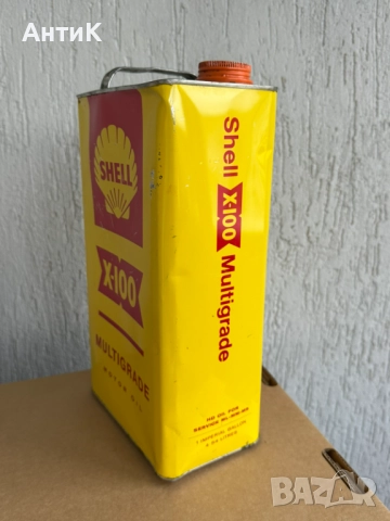 Стара Туба от Масло Shell X-100 Multigrade, снимка 5 - Антикварни и старинни предмети - 52983597