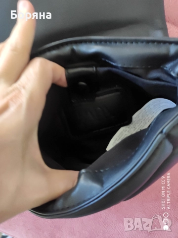 Zara мала кожена черна чанта, снимка 5 - Чанти - 52238234