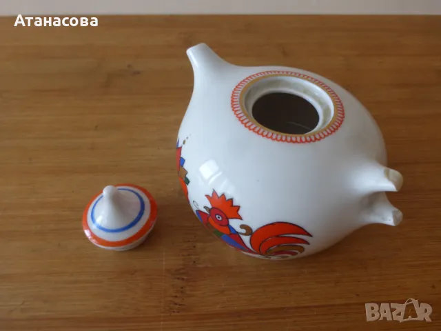 Порцеланово чайниче чайник ЛФЗ 1970 г , снимка 5 - Аксесоари за кухня - 49769215
