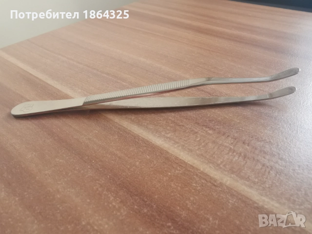 Нови филателни пинсети /пинсети за марки Solingen / Солинген 12см.