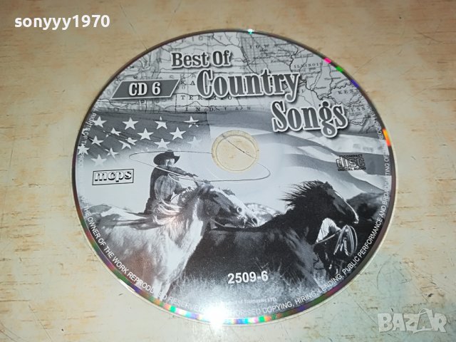 COUNTRY SONGS ЦД6 1509221846, снимка 1 - CD дискове - 38014197