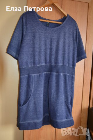 Спортна рокля/туника цвят индигово синьо, снимка 1 - Рокли - 43420051