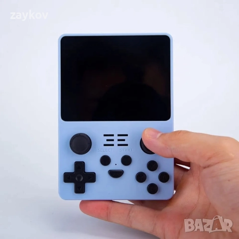 RGB20S Ръчна ретро игрова конзола 64G 15000 игри Син, снимка 4 - Други игри и конзоли - 51740354
