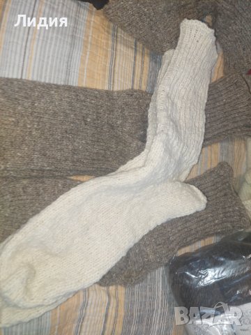 Ръчно изплетени вълнени чорапи, снимка 6 - Други - 15874315