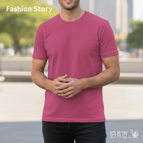 Мъжки тениски от 100% памук – 8 различни цвята, снимка 8 - Тениски - 51849804