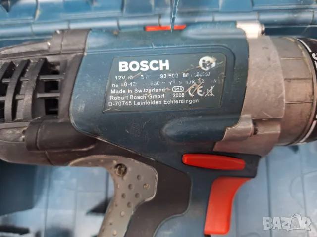 Оригинален! Винтоверт/Бормашина/ BOSCH GSR 12VE-2 Professional, Made in Switzerland, снимка 8 - Винтоверти - 48464559