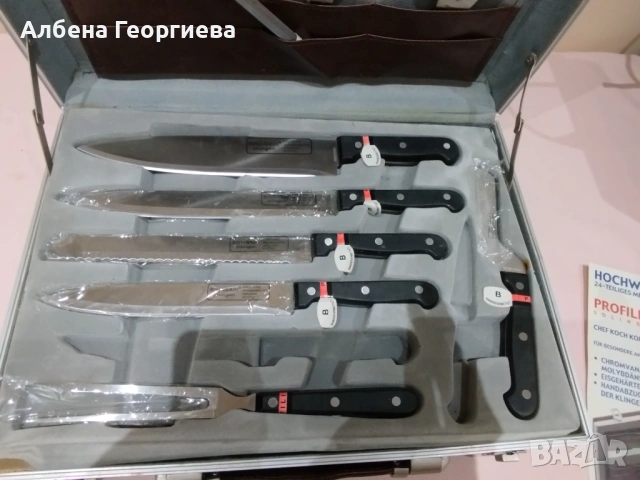 Комплект прибори за стекове  ROSENBAUM  SOLINGEN 22 части, снимка 9 - Прибори за хранене, готвене и сервиране - 53082837