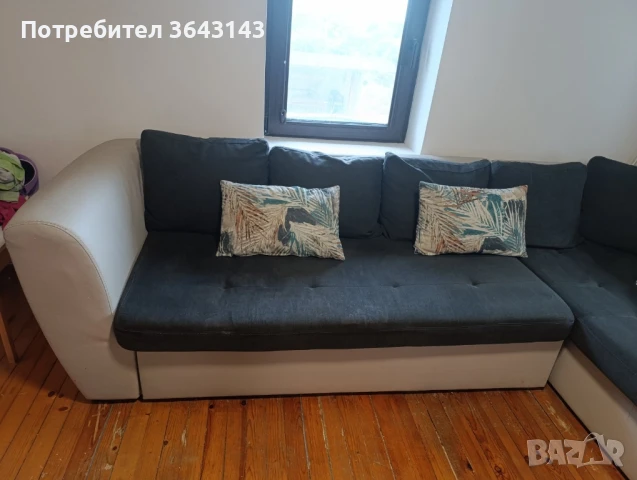 Диван ъглов голям, снимка 12 - Дивани и мека мебел - 50523501